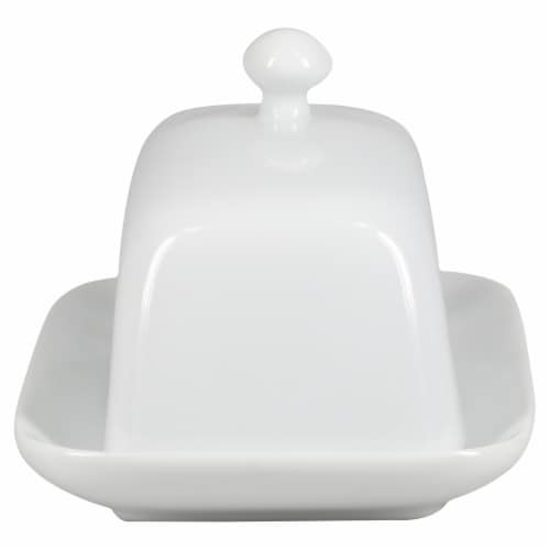Dash of That™ Covered Butter Dish - White Perspective: back
