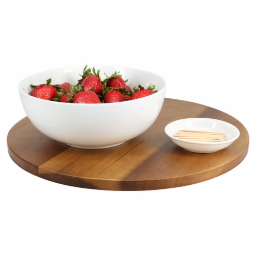 Dash of That™ St John Round Serving Bowl - White Perspective: back