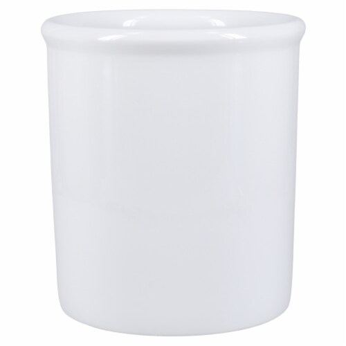 Dash of That™ Fremont Embossed Utensil Holder - White Perspective: back