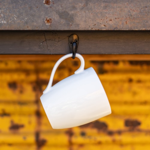 Dash of That Bistro Mug - White Perspective: back