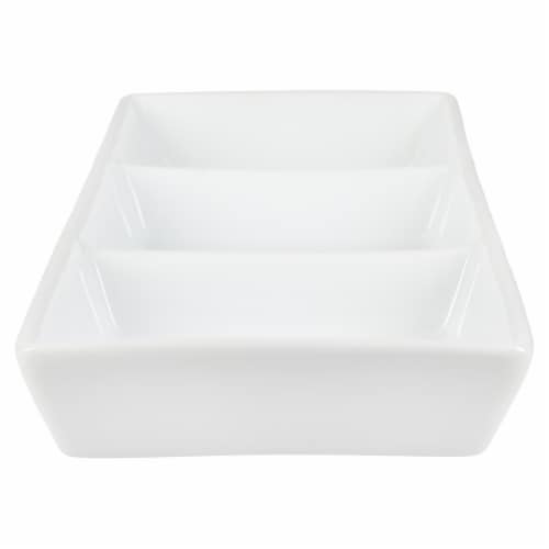 White Swirl 3 Part Tray, Medium — Bespoke Designs