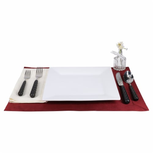 Dash of That™ Square Plate - White Perspective: back