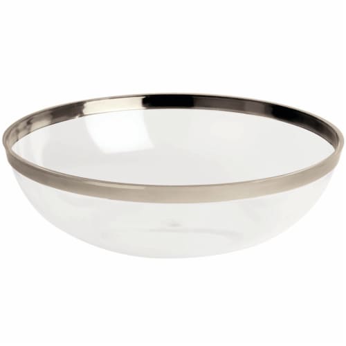 Kroger® Elevated Elegance Heavyweight Plastic Small Bowls - Clear Perspective: back