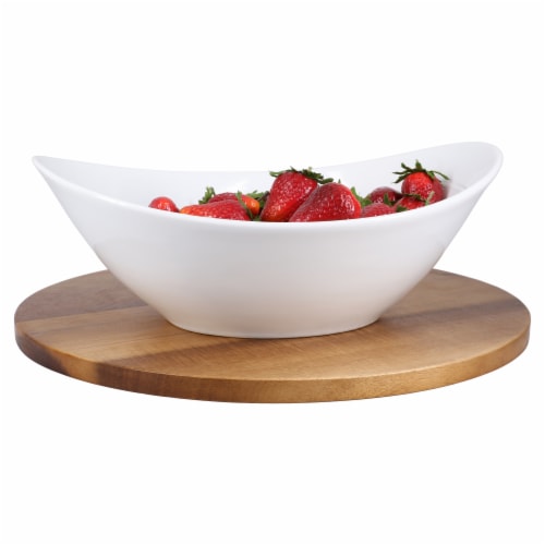 Dash of That™ Ceramic Contessa Bowl - White Perspective: back