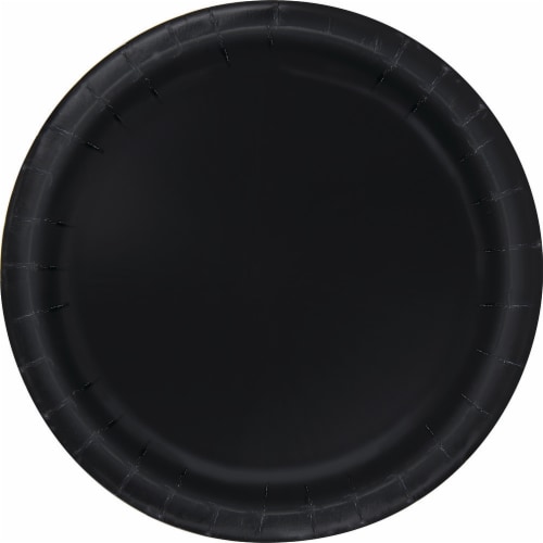 Kroger® Entertainment Essentials 9-Inch Paper Plates - Black Perspective: back
