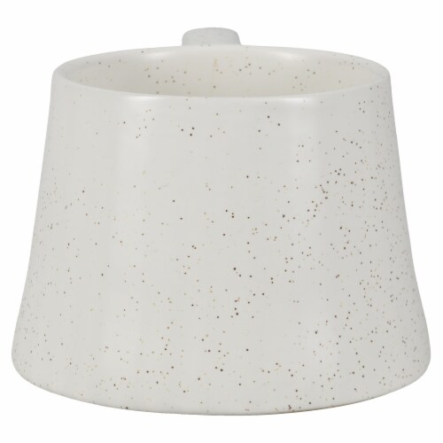 Dip Ceramic Dotted Mug - White Perspective: back
