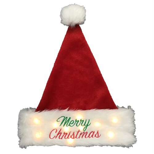 Holiday Home Lighted Santa Hat Perspective: back