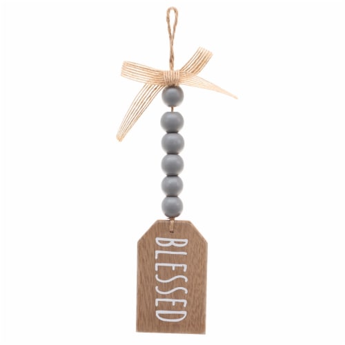 Holiday Home Mini Sign with Beads - Assorted Perspective: back