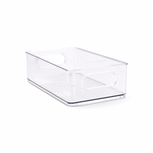 Everyday Living Short Storage Bin - Clear Perspective: back
