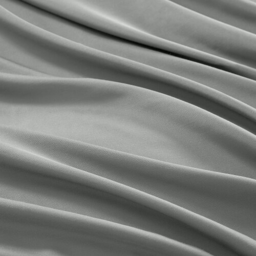 Modavari Home Fashions Full Size Sheet Set - Light Gray Perspective: back