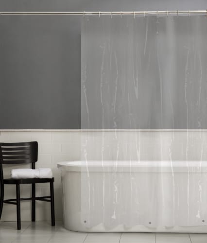 Everyday Living® 4-Gauge Shower Curtain Liner - Clear Perspective: back