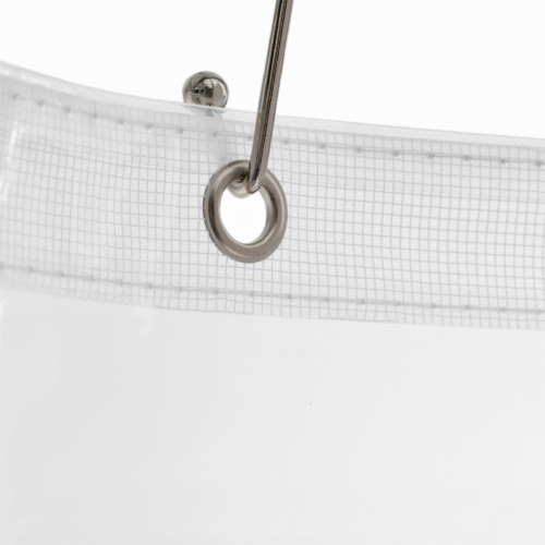 Everyday Living Mildew-Resistant Shower Curtain Liner - White Perspective: back