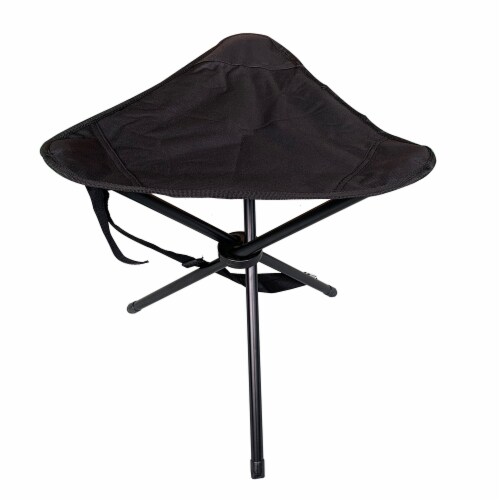 HD Designs Outdoors High Seat 3-Legged Stool - Black Perspective: back
