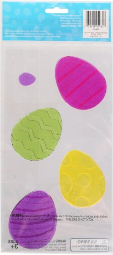 Holiday Home Super Gel Easter Egg Window Clings Perspective: back