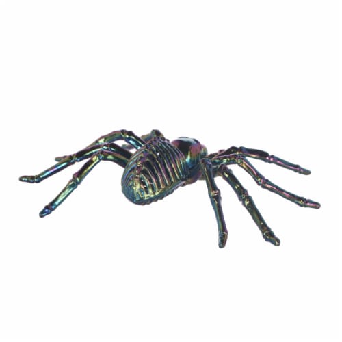 Holiday Home Oil Slick Skeleton Spider Decor Perspective: back