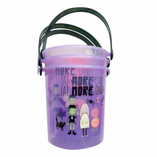Holiday Home 3-in-1 Boo Squad Mini Treat Bucket - Purple Perspective: back
