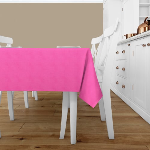 Bardwil Valentine’s Day Vinyl Tablecloth Set - Pink Perspective: back
