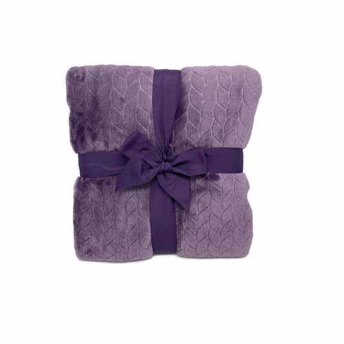 HD Designs Velvet Blanket - Purple Perspective: back