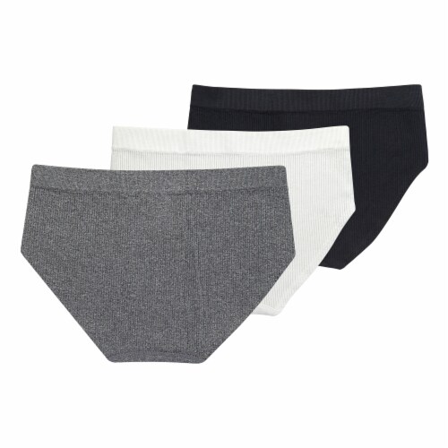 Dip Seamless Ribbed Hipster - Black/Bone/Gray Perspective: back