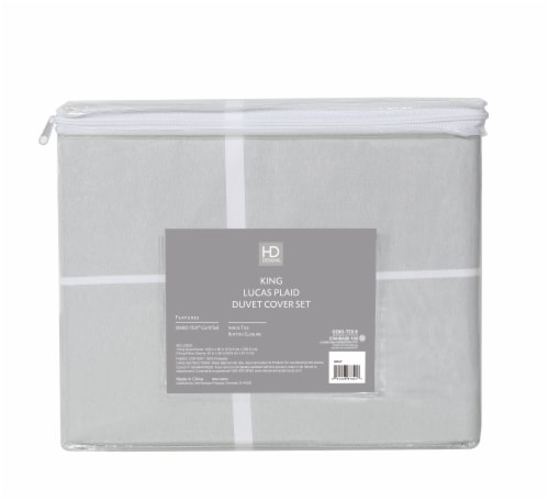 HD Designs Lucas Plaid 3pc Duvet Set Perspective: back