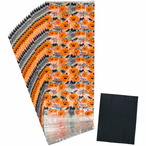 Holiday Home Pumpkin Treat Bags Perspective: back