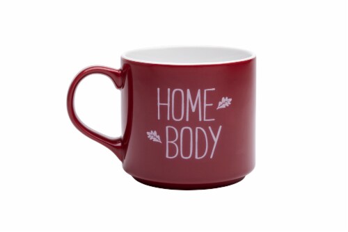Holiday Home Home Body Mug - Red/White Perspective: back