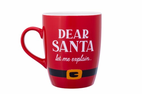 Holiday Home Dear Santa Jumbo Mug Perspective: back