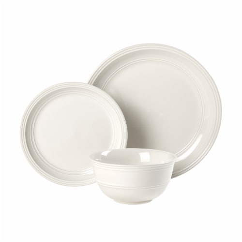 Dash of That® Grace Dinnerware Set - Ivory Perspective: back