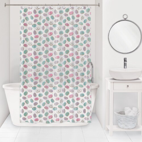 Everyday Living Splah Home Peva Shower Curtain Color Delights - Berry Perspective: back