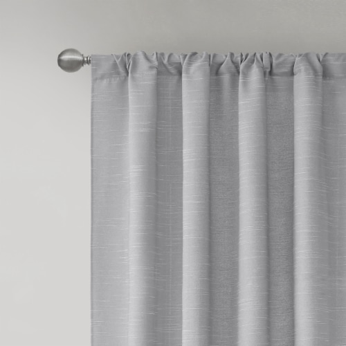 HD Designs Besset Light Filtering Window Panel - Grey Perspective: back
