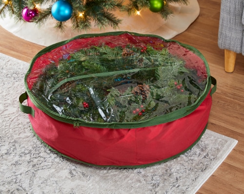 Holiday Home® Wreath and Garland Storage Bag Perspective: back