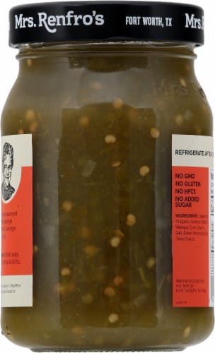 Mrs. Renfro's® Hot Green Salsa Perspective: back