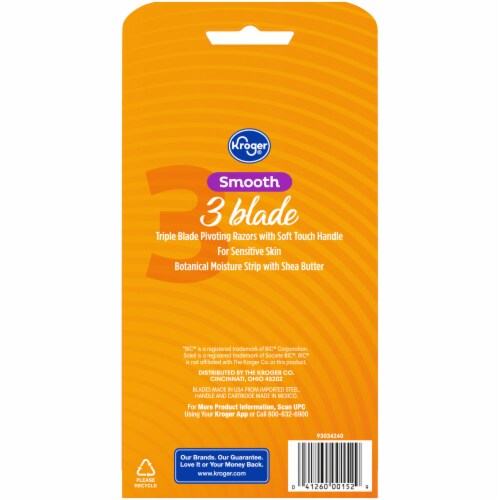 Kroger® Women 3 Blade Disposable Razors Perspective: back
