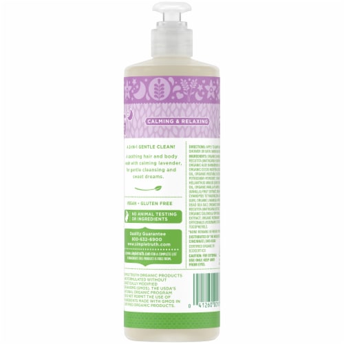 Simple Truth Organic™ Lavender Vanilla Night Time Baby Wash Perspective: back