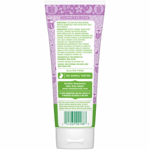Simple Truth Organic™ Lavender Vanilla Night Time Baby Lotion Perspective: back