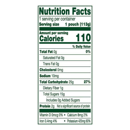 Simple Truth Organic® Banana Orange Pineapple Chickpea Stage 2 Baby Food Puree Perspective: back