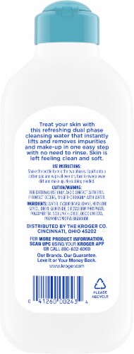 Kroger® Fragrance and Alcohol Free Micellar Cleansing Water Perspective: back