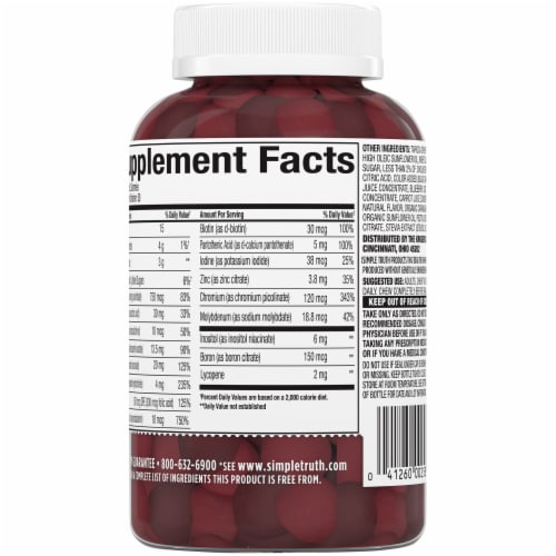 Simple Truth™ Men's Multi Gummies Perspective: back