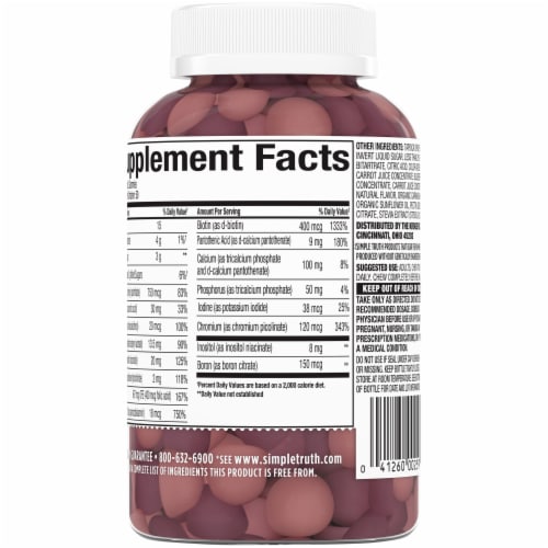 Simple Truth™ Women's Multi Gummies Perspective: back