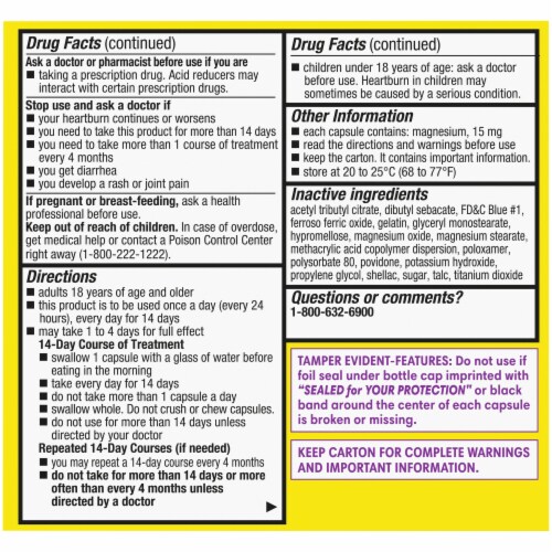 Kroger® Esomeprazole Magnesium Capsules Twin Pack 20mg Perspective: back