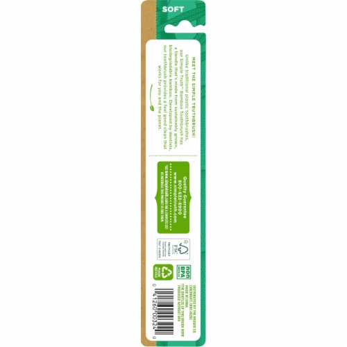 Simple Truth™ Soft Bamboo Toothbrush Perspective: back
