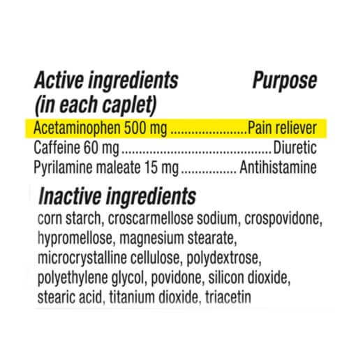 Kroger® Maximum Strength Menstrual Complete Pain Reliever Caplets Perspective: back