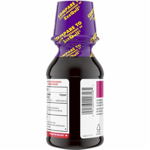 Kroger®  EZ Nite Sleep Berry Flavor Nighttime Sleep Aid Perspective: back