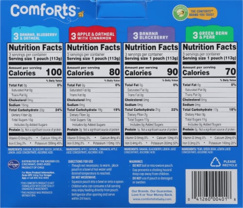 Comforts™ Stage 2 Baby Food Puree Variety Pack BIG Deal! Perspective: back