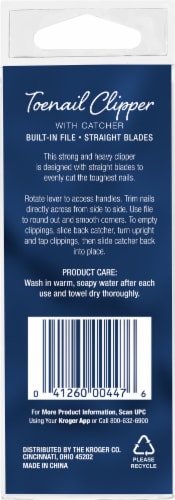 Pretty Savvy™ Toenail Clippers with Catcher Perspective: back