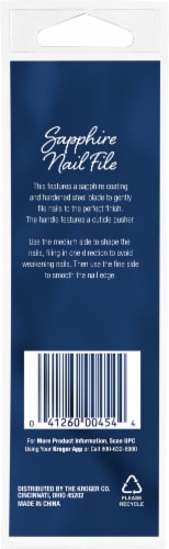 Pretty Savvy™ Sapphire Nail File Perspective: back
