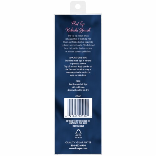 Pretty Savvy Flat Top Kabuki Brush Perspective: back