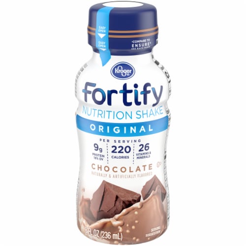Kroger® Fortify Original Chocolate Nutrition Protein Shake Perspective: back