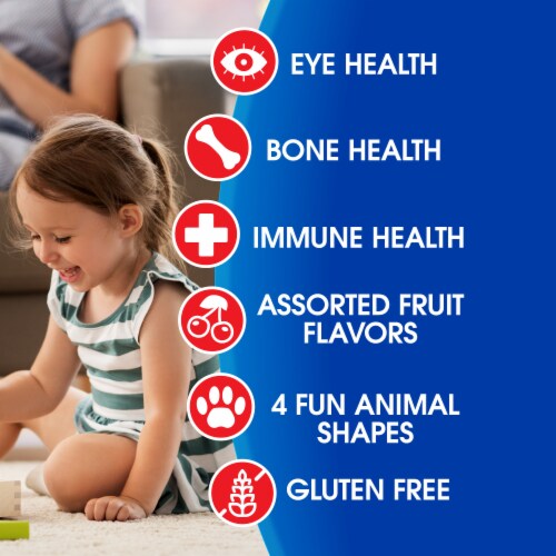 Kroger® Children's Chewables Complete Multivitamin Tablets BIG DEAL! Perspective: back