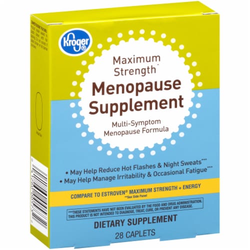 Kroger® Maximum Strength Menopause Supplement Caplets Perspective: back